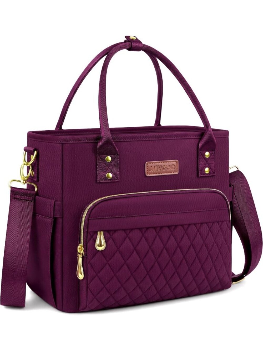 Stylish Insulated Lunch Bag for Women, Large Tote Cooler for Work, 18L Capacity
